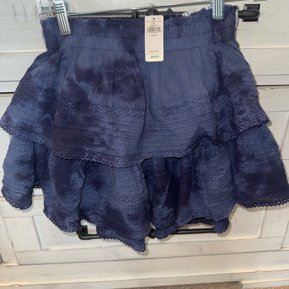 Aerie Tie-dye navy blue skirt- never worn NWT